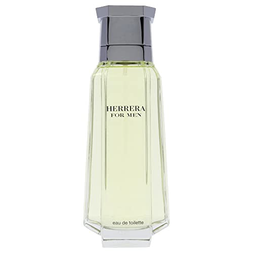 Carolina Herrera Herrera For Men - Sophisticated Fragrance - Sensual And Elegant For The Adventurous Spirit - Woody Floral Musk Scent - Opens With Top Notes Of Neroli And Citrus - Edt Spray - 3.4 Oz