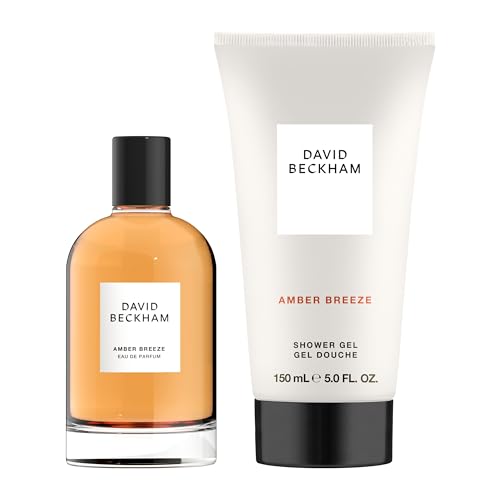 David Beckham Amber Breeze Eau de Parfum 3.3 fl oz (Pack of 1), Notes of Bergamot, Lavender, and Wood, Men's Fragrance, Long Lasting, Everyday Fragrance, Travel Size