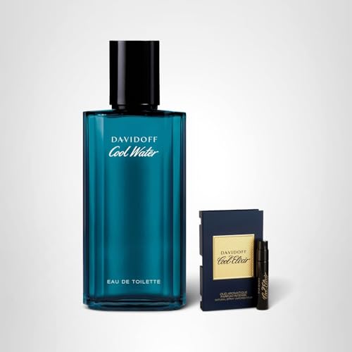 Davidoff Cool Water Eau de Toilette – Aromatic Men's Cologne – With Notes of Coriander, Mint, Lavender & Amber – Long Lasting Fragrance
