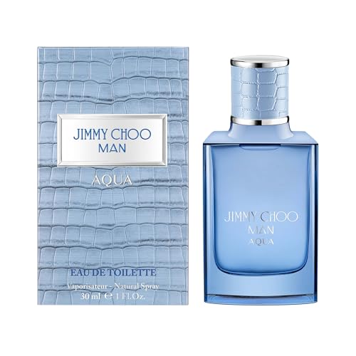 JIMMY CHOO - Man Aqua Eau de Toilette - Men's Fragrance - Fougere Marine Woody - With notes of Grapefruit, Clary Sage & Salty Moss