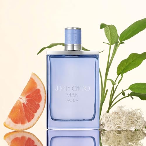 JIMMY CHOO - Man Aqua Eau de Toilette - Men's Fragrance - Fougere Marine Woody - With notes of Grapefruit, Clary Sage & Salty Moss