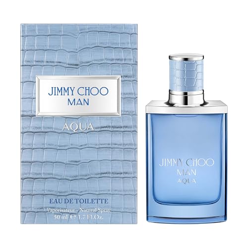 JIMMY CHOO - Man Aqua Eau de Toilette - Men's Fragrance - Fougere Marine Woody - With notes of Grapefruit, Clary Sage & Salty Moss