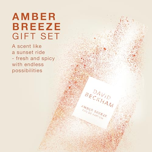 David Beckham Amber Breeze Eau de Parfum 3.3 fl oz (Pack of 1), Notes of Bergamot, Lavender, and Wood, Men's Fragrance, Long Lasting, Everyday Fragrance, Travel Size