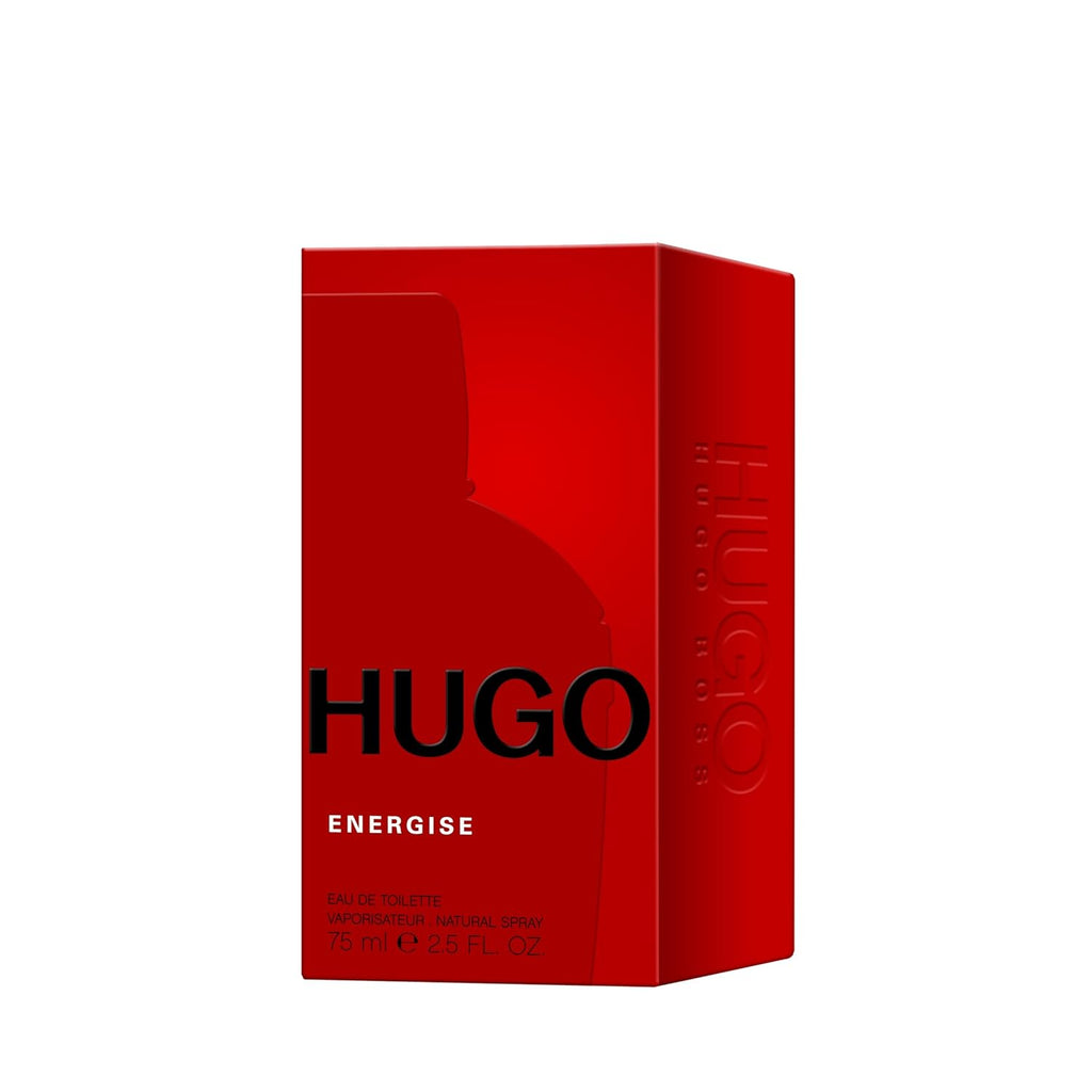 Hugo Energise Eau de Toilette – Aromatic Men's Cologne – With Notes of Mandarin, Pink Pepper, Coriander & Wood – Luxury Perfumes for Men – Long Lasting Fragrance