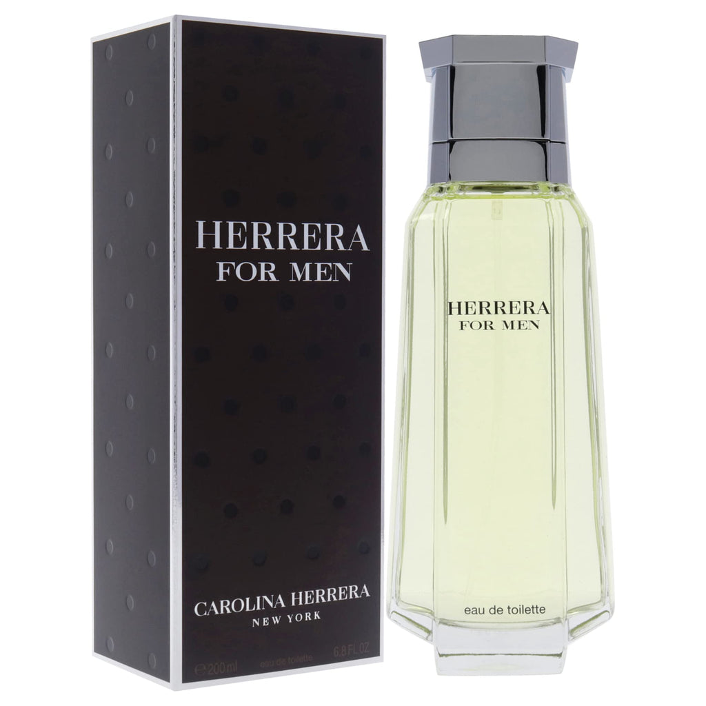 Carolina Herrera Herrera For Men - Sophisticated Fragrance - Sensual And Elegant For The Adventurous Spirit - Woody Floral Musk Scent - Opens With Top Notes Of Neroli And Citrus - Edt Spray - 3.4 Oz