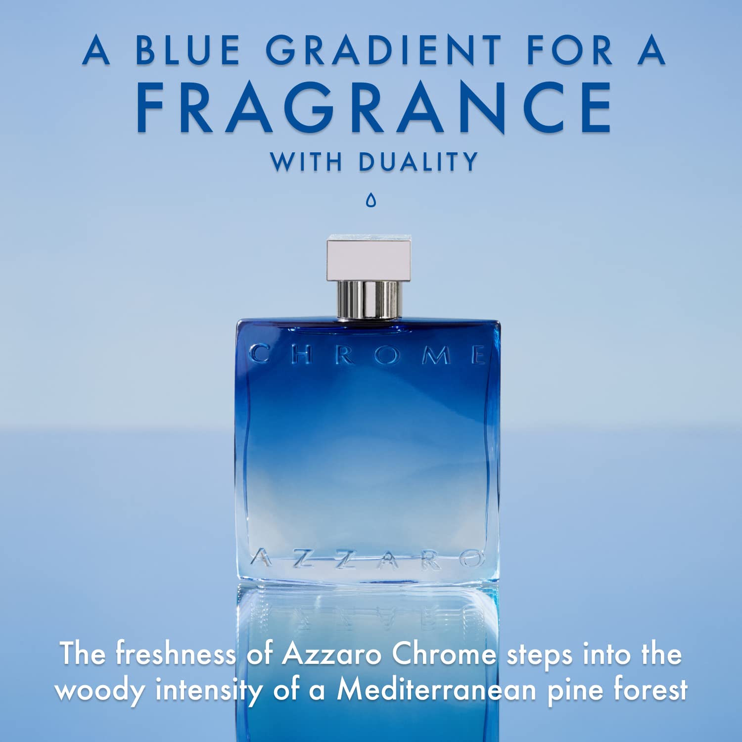 Azzaro Chrome Eau de Parfum - Fresh Aquatic Mens Cologne - Fougère, Aromatic & Woody Fragrance - Citrus Notes of Green Mandarin - Lasting Wear - Classic Clean Scent - Luxury Perfumes for Men