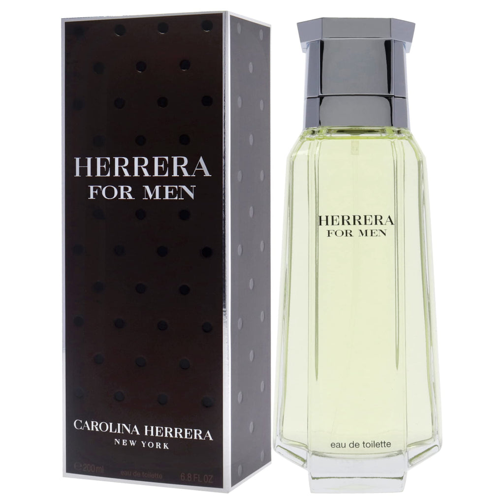 Carolina Herrera Herrera For Men - Sophisticated Fragrance - Sensual And Elegant For The Adventurous Spirit - Woody Floral Musk Scent - Opens With Top Notes Of Neroli And Citrus - Edt Spray - 3.4 Oz