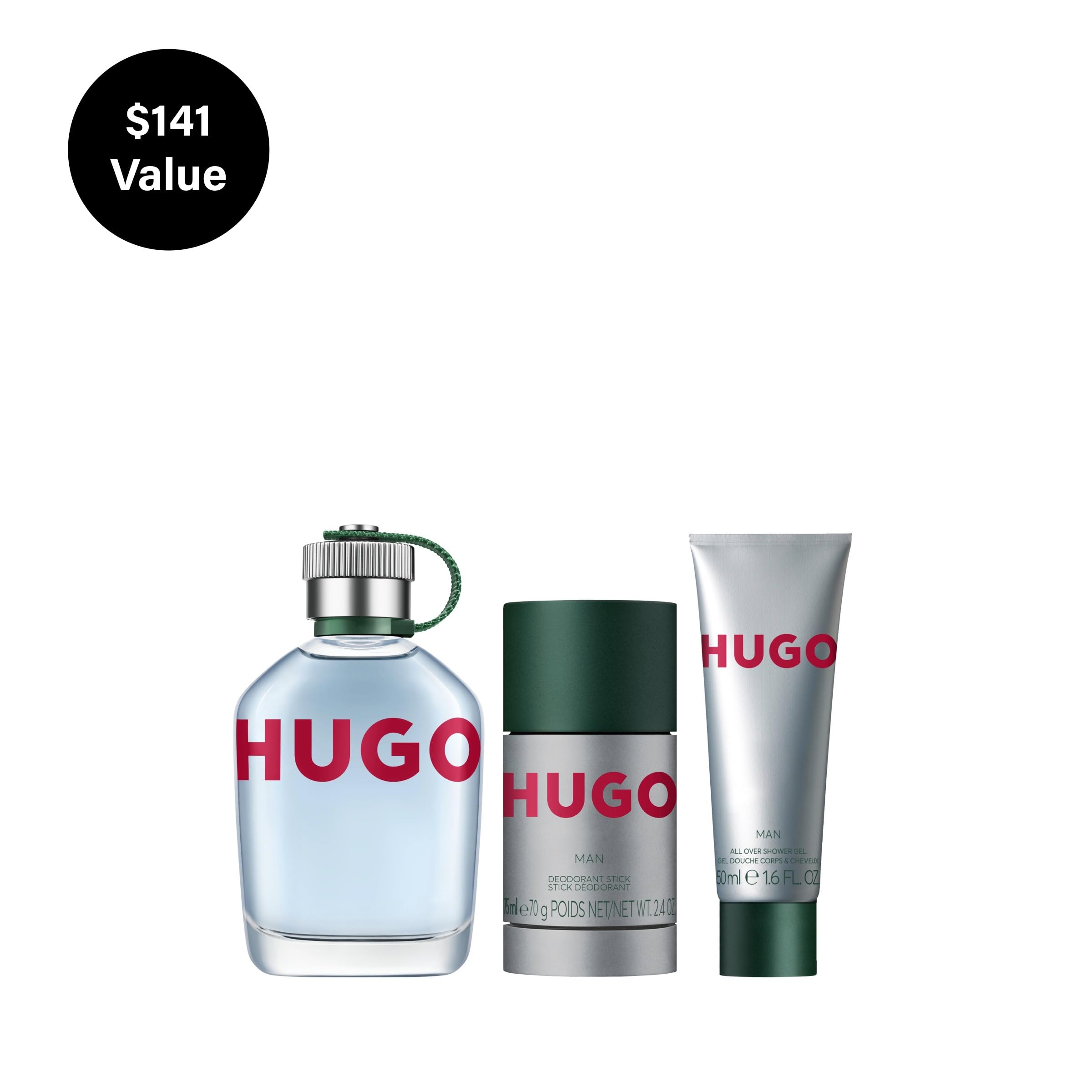 Hugo Boss Hugo Man Eau de Toilette – Fresh Aromatic Cologne – With Notes of Green Apple & Fir Balsam – Long Lasting Fragrance for Everyday Wear – Luxury Perfume for Men