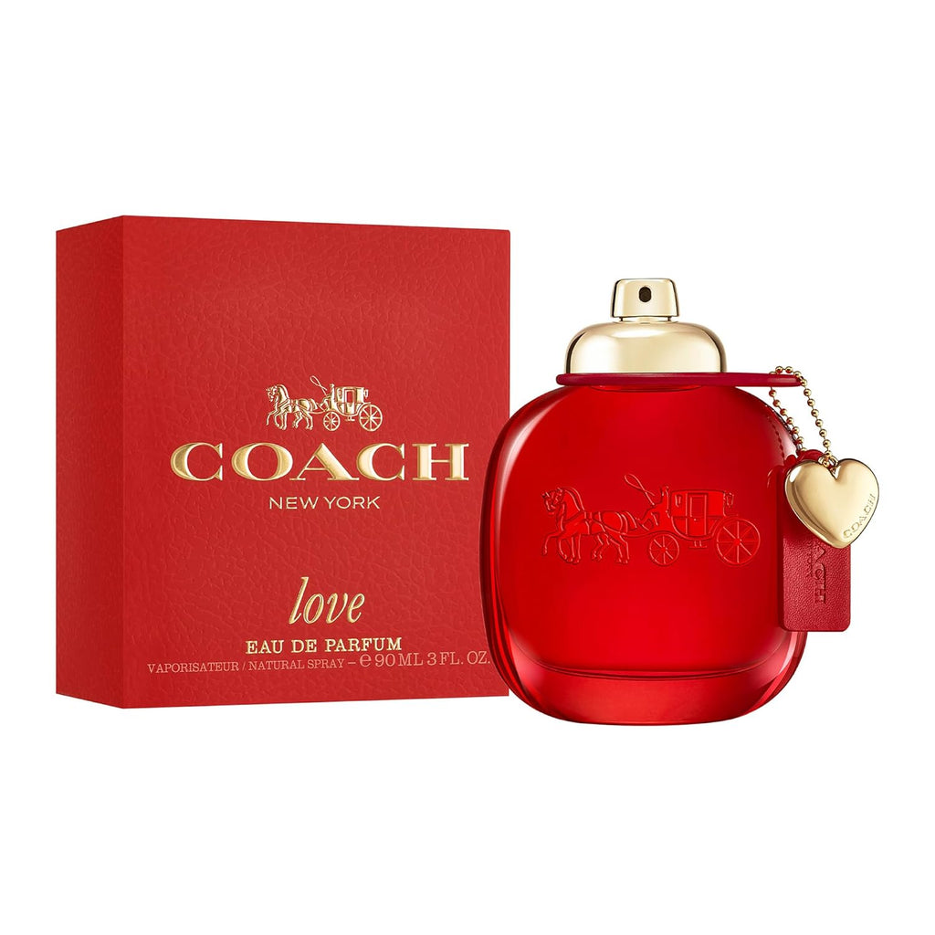 Coach Love Eau de Parfum - Women's Fragrance - Floral Fruity - With notes of Wild Strawberry, Red Velvet Rose & Vibrant Cedarwood - 1.7 Fl Oz