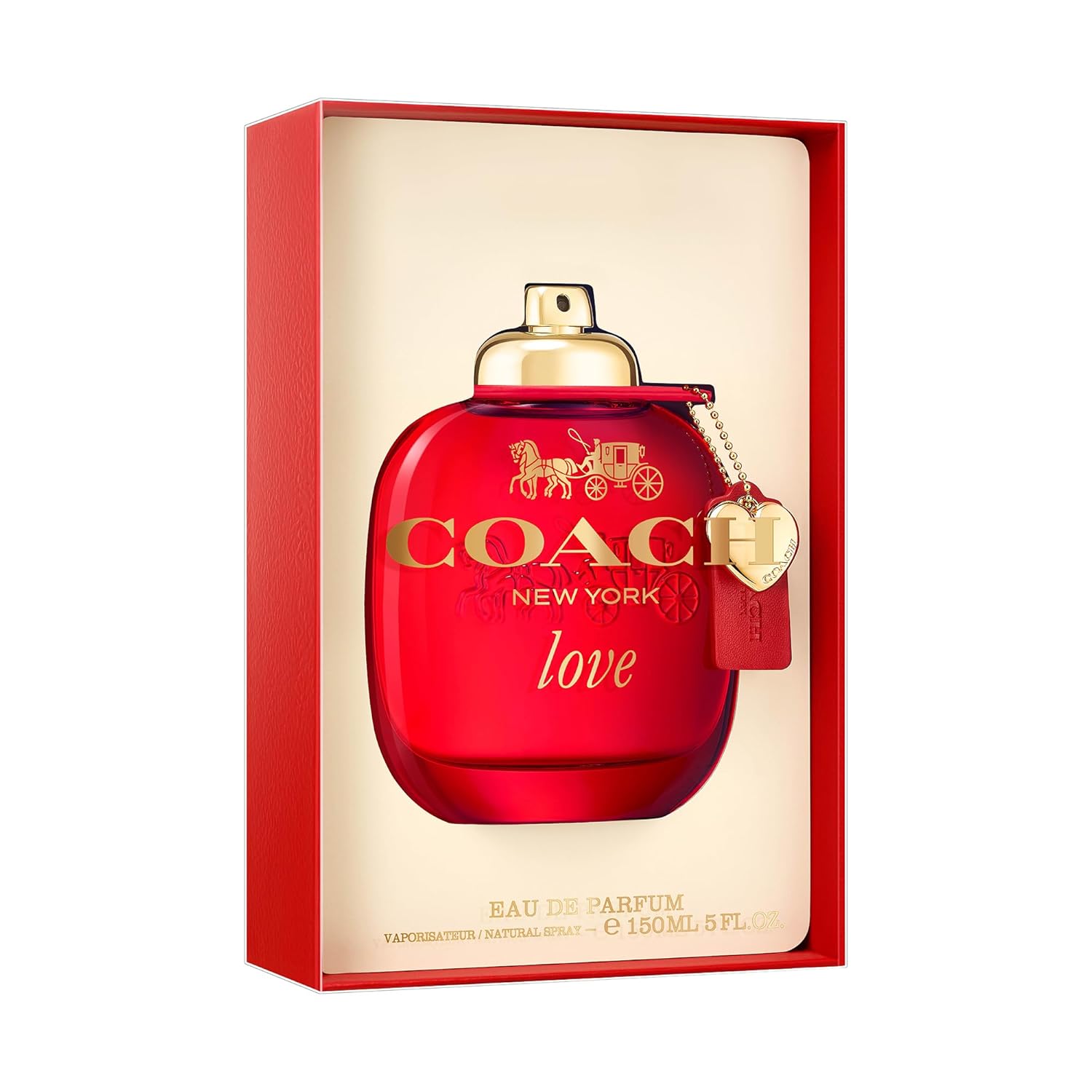 Coach Love Eau de Parfum - Women's Fragrance - Floral Fruity - With notes of Wild Strawberry, Red Velvet Rose & Vibrant Cedarwood - 1.7 Fl Oz