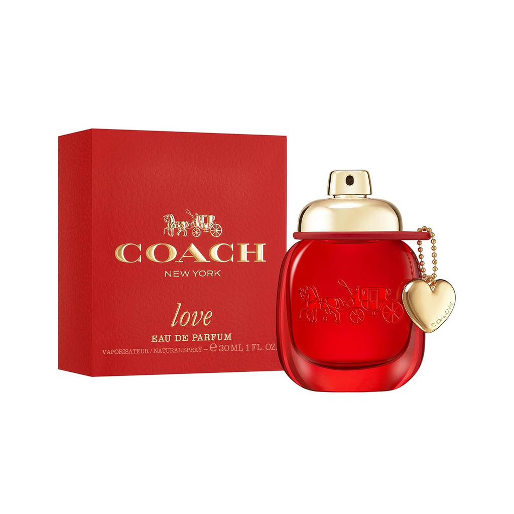 Coach Love Eau de Parfum - Women's Fragrance - Floral Fruity - With notes of Wild Strawberry, Red Velvet Rose & Vibrant Cedarwood - 1.7 Fl Oz