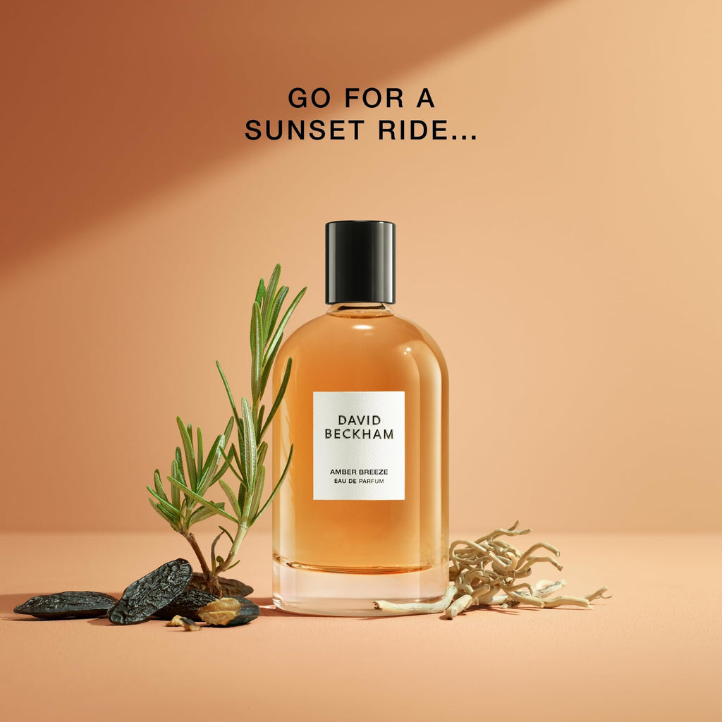 David Beckham Amber Breeze Eau de Parfum 3.3 fl oz (Pack of 1), Notes of Bergamot, Lavender, and Wood, Men's Fragrance, Long Lasting, Everyday Fragrance, Travel Size