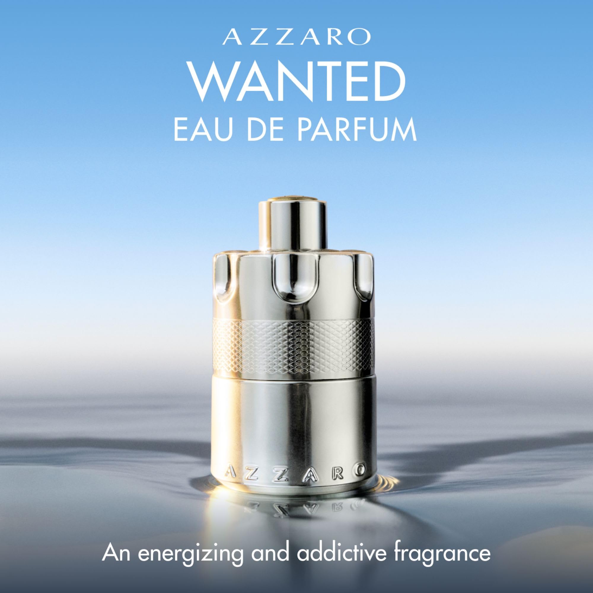 Azzaro Wanted Eau de Parfum - Energizing & Intense Mens Cologne - Woody, Aromatic & Spicy Fragrance - Fresh Notes of Juniper Berries, Sage, Vetiver - Lasting Wear - Luxury Perfumes for Men
