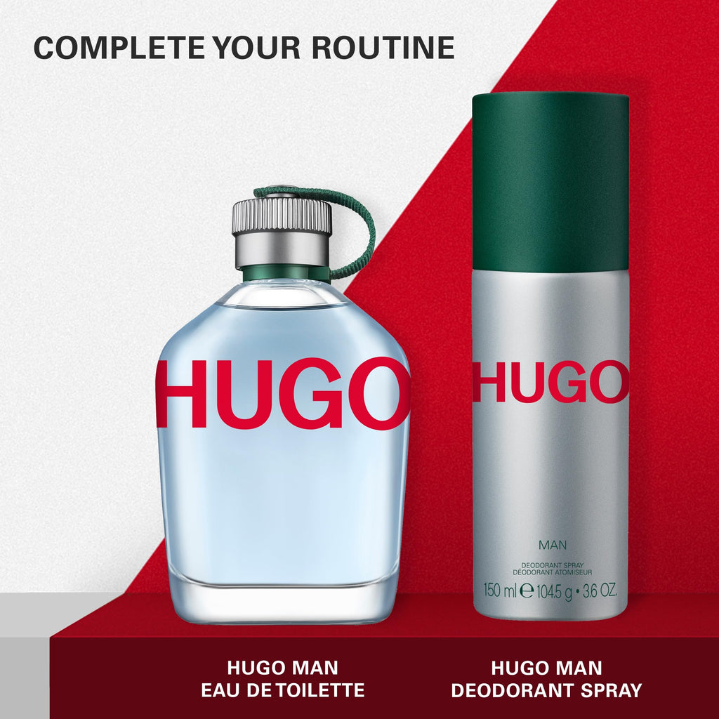 Hugo Boss Hugo Man Eau de Toilette – Fresh Aromatic Cologne – With Notes of Green Apple & Fir Balsam – Long Lasting Fragrance for Everyday Wear – Luxury Perfume for Men