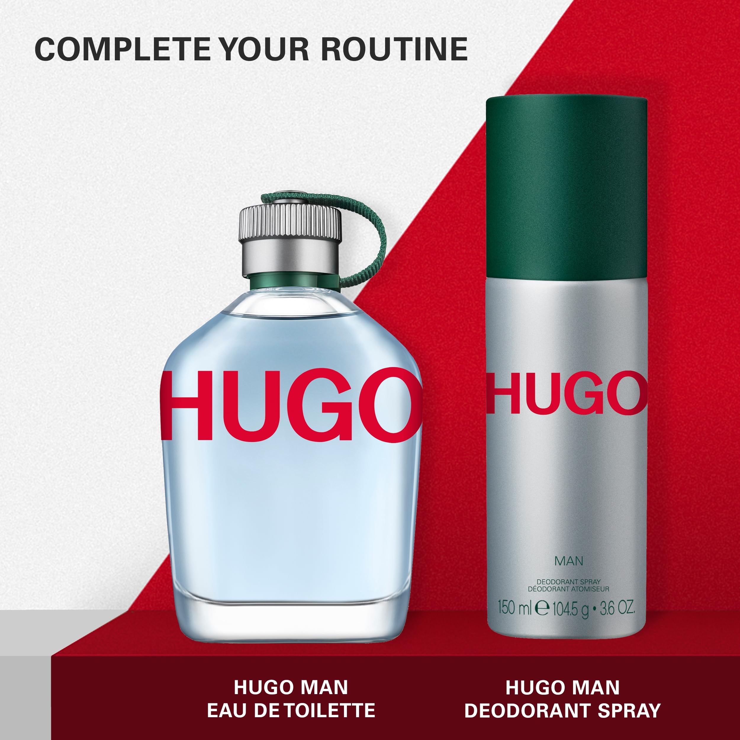 Hugo Boss Hugo Man Eau de Toilette – Fresh Aromatic Cologne – With Notes of Green Apple & Fir Balsam – Long Lasting Fragrance for Everyday Wear – Luxury Perfume for Men