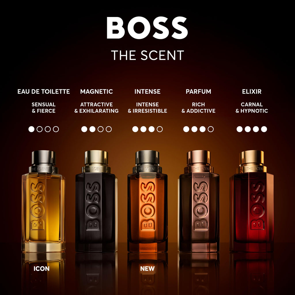 BOSS The Scent Eau de Parfum Intense – Ambery Cologne for Men – With an Amber Accord & Maninka Fruit – Long-Lasting Fragrance