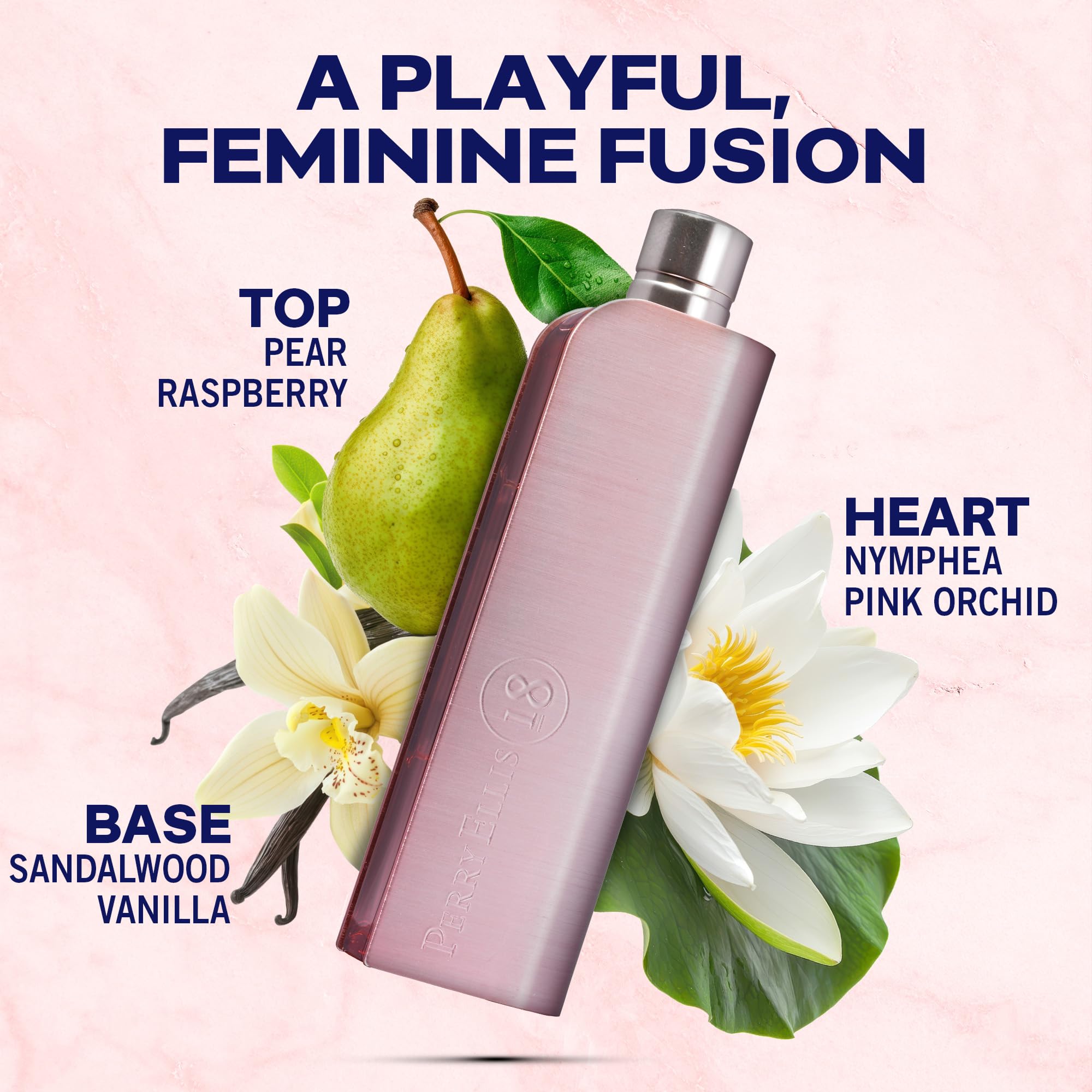 Perry Ellis 18 Eau De Parfum Spray for Women - Perfume for Women, Fruity Floral Fragrance, EDT, Sweet & Fresh Designer Scent for Her, Long Lasting - 3.4 fl oz (100 mL)