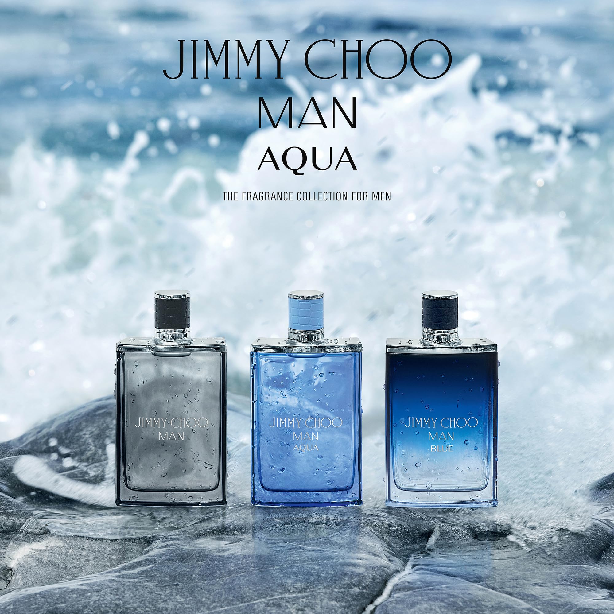 JIMMY CHOO - Man Aqua Eau de Toilette - Men's Fragrance - Fougere Marine Woody - With notes of Grapefruit, Clary Sage & Salty Moss