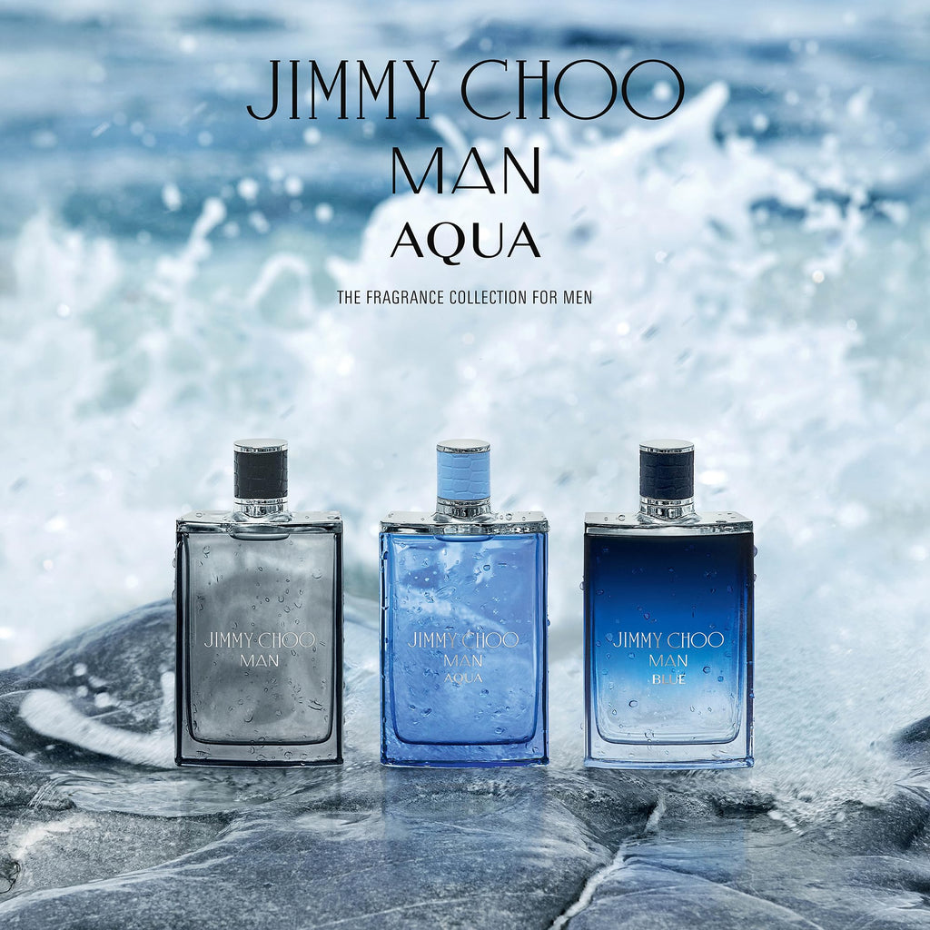 JIMMY CHOO - Man Aqua Eau de Toilette - Men's Fragrance - Fougere Marine Woody - With notes of Grapefruit, Clary Sage & Salty Moss