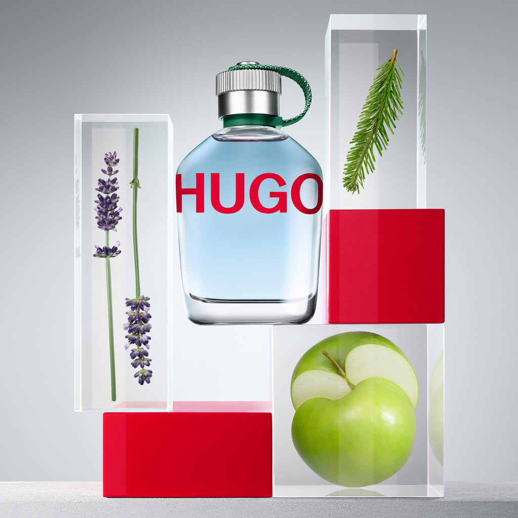 Hugo Boss Hugo Man Eau de Toilette – Fresh Aromatic Cologne – With Notes of Green Apple & Fir Balsam – Long Lasting Fragrance for Everyday Wear – Luxury Perfume for Men