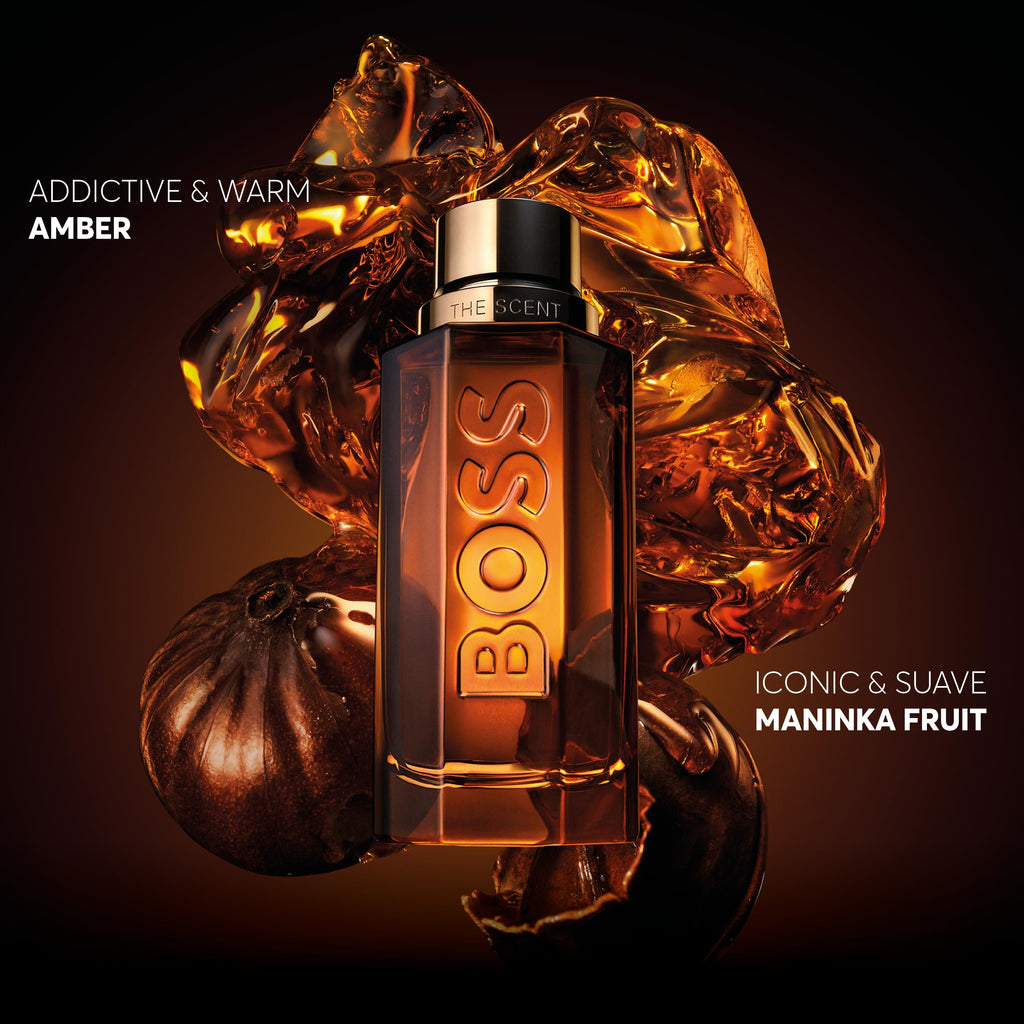 BOSS The Scent Eau de Parfum Intense – Ambery Cologne for Men – With an Amber Accord & Maninka Fruit – Long-Lasting Fragrance