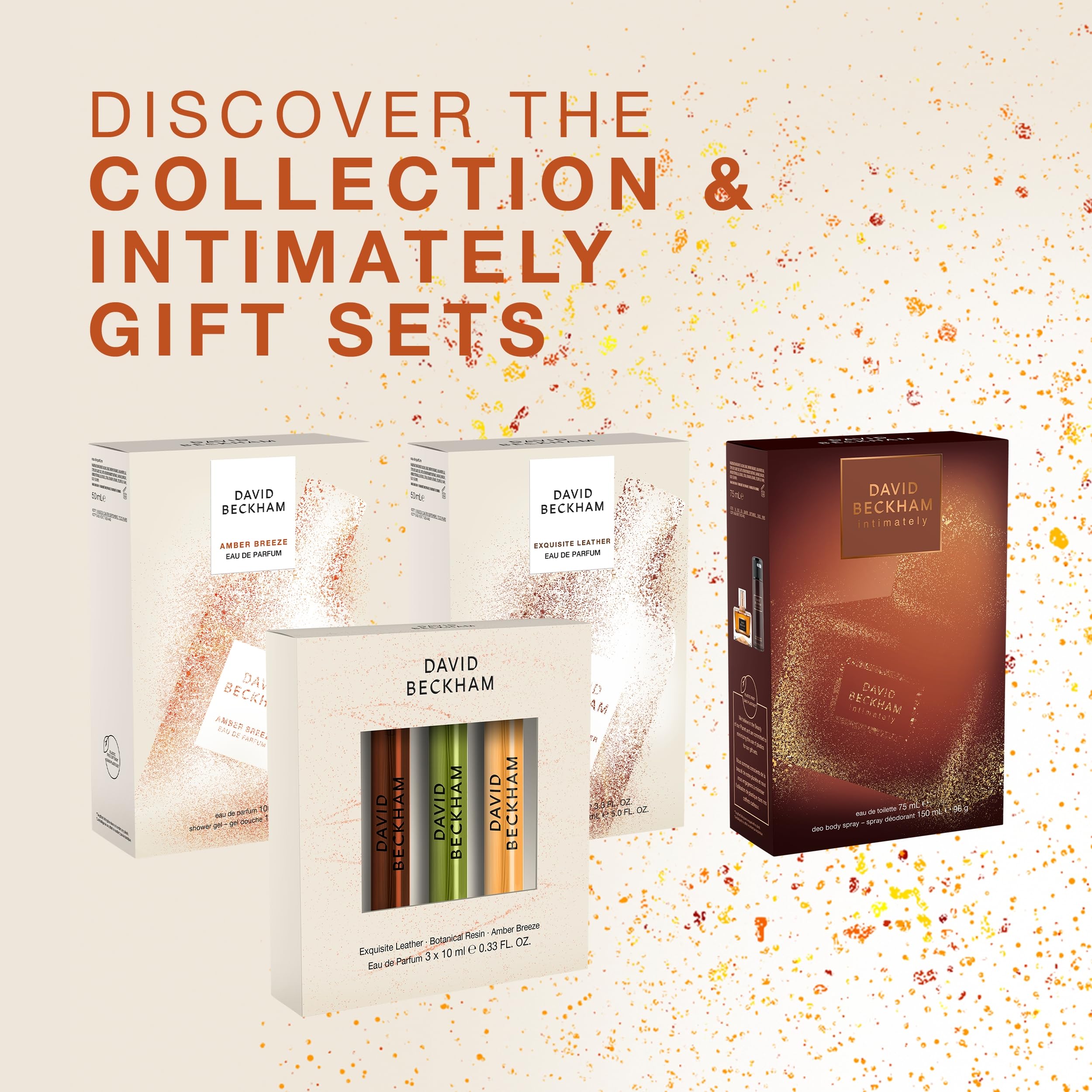 David Beckham Amber Breeze Eau de Parfum 3.3 fl oz (Pack of 1), Notes of Bergamot, Lavender, and Wood, Men's Fragrance, Long Lasting, Everyday Fragrance, Travel Size