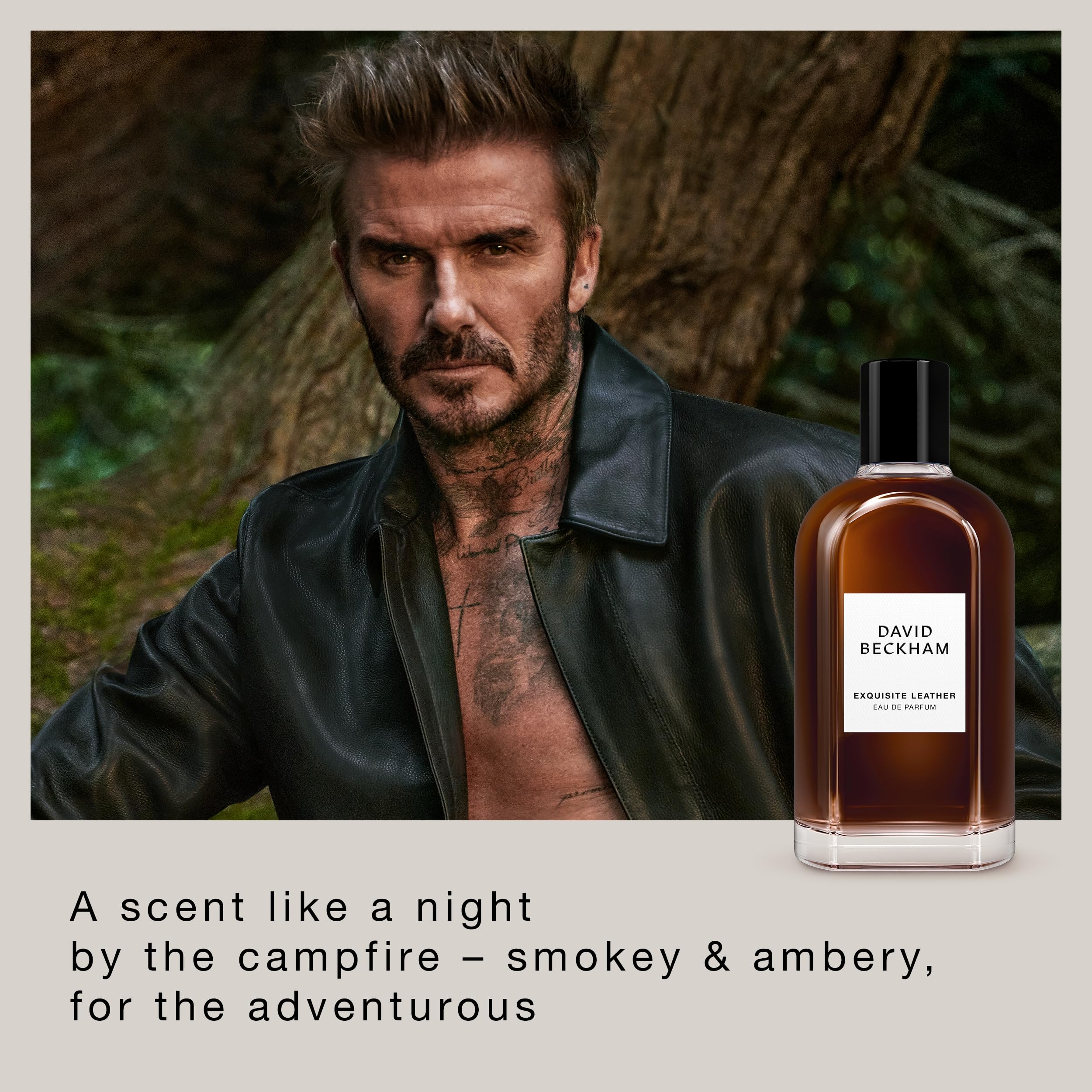 David Beckham Amber Breeze Eau de Parfum 3.3 fl oz (Pack of 1), Notes of Bergamot, Lavender, and Wood, Men's Fragrance, Long Lasting, Everyday Fragrance, Travel Size